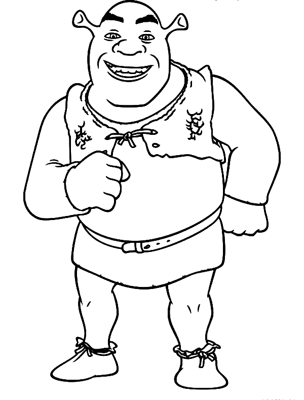 Shrek Coloring Pages Printable for Free Download