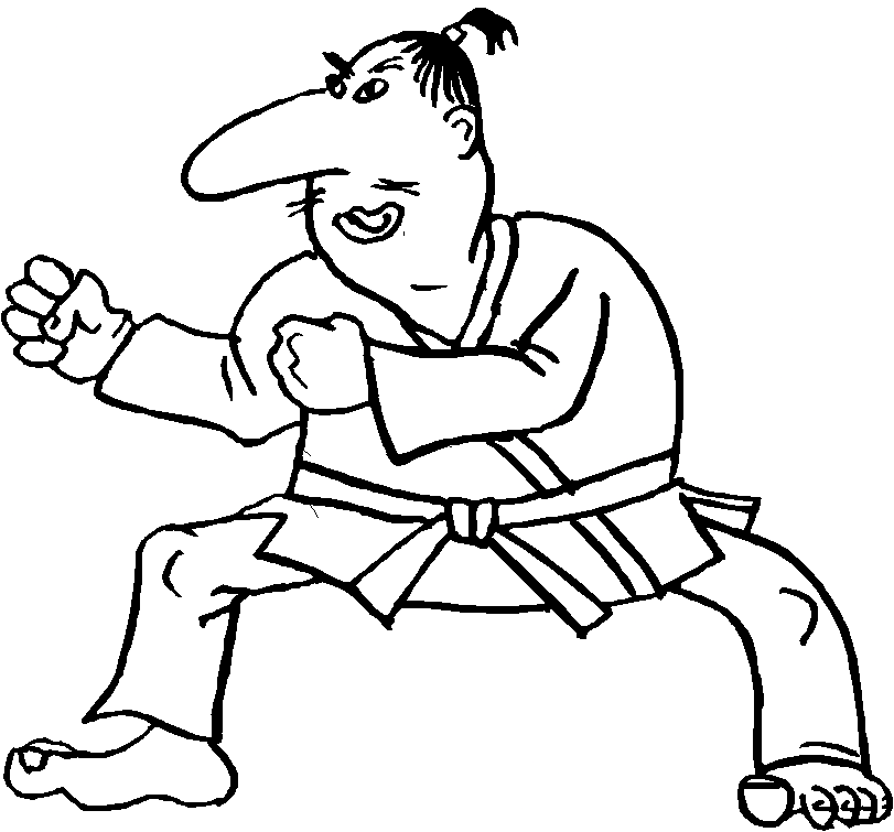 Martial Arts Coloring Pages Printable for Free Download