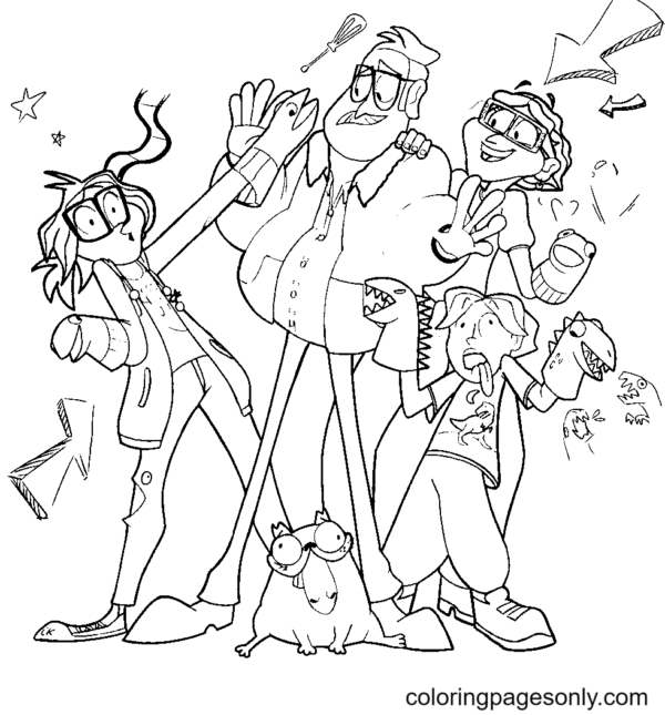 The Mitchells vs. The Machines Coloring Pages Printable for Free Download