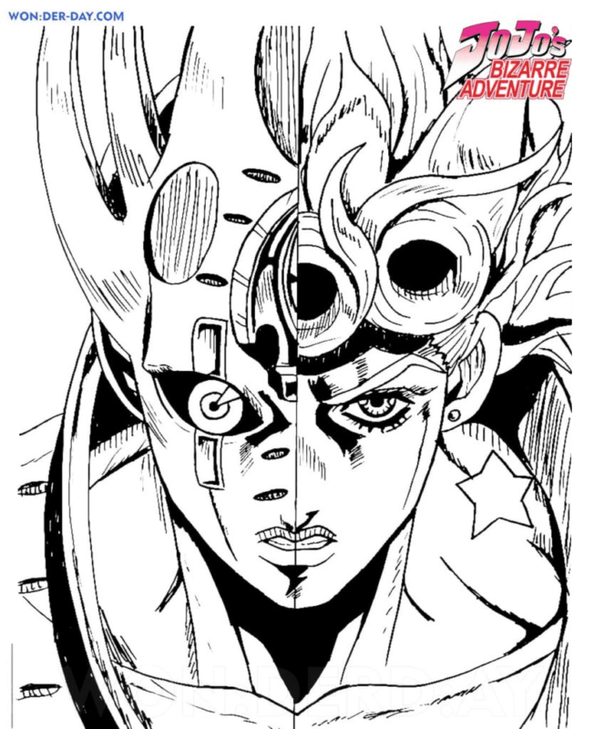 JoJo's Bizarre Adventure Coloring Pages Printable for Free Download