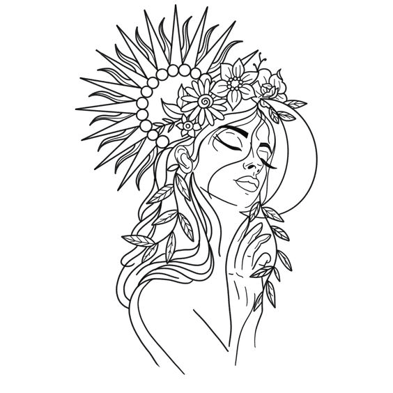 Aesthetic Drawing Coloring Pages