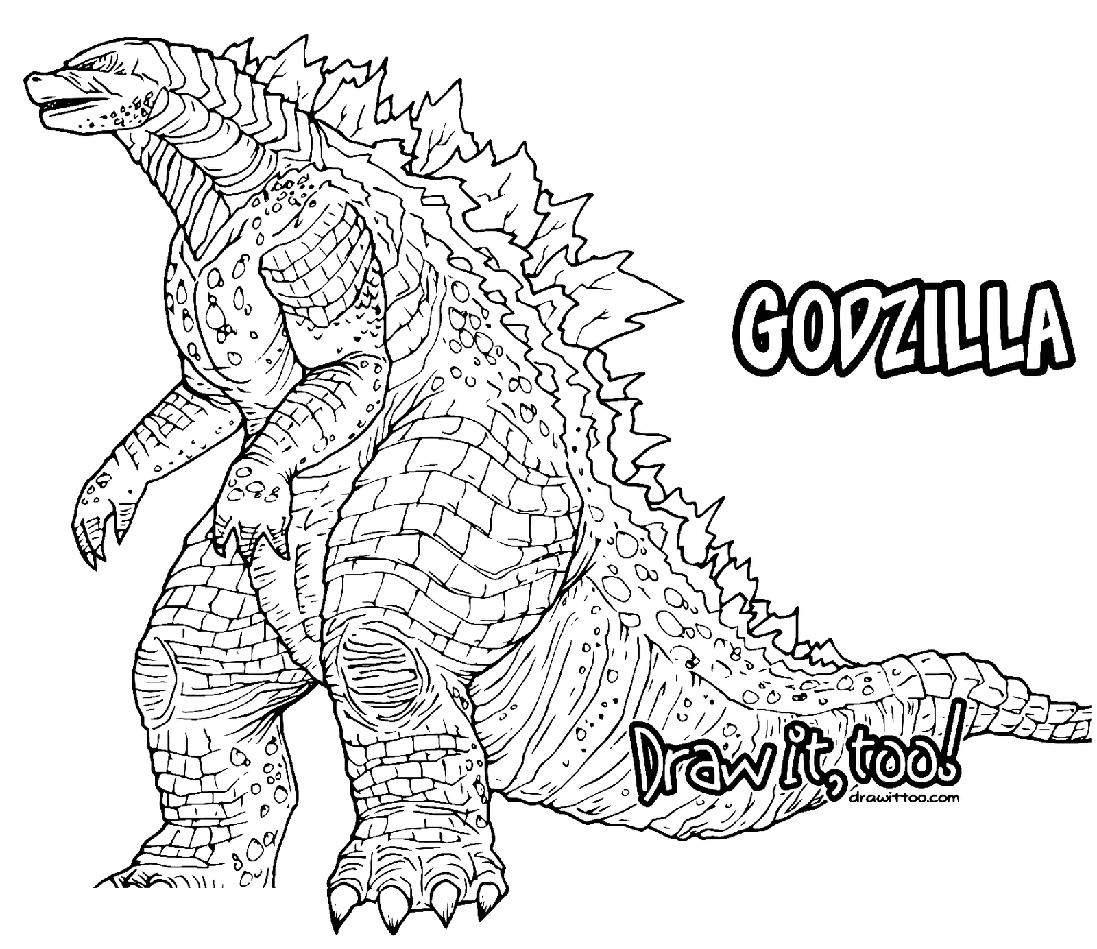 Godzilla 2024 Coloring Pages Jeni Robbyn