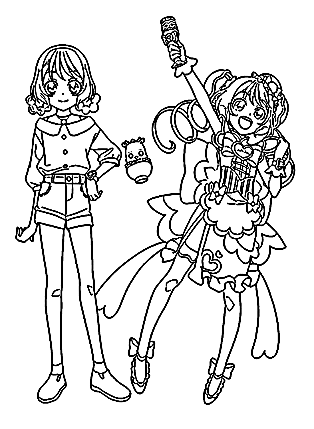 Alphabet Lore P in Glitter Cure Anime Dress Up! : r/precure