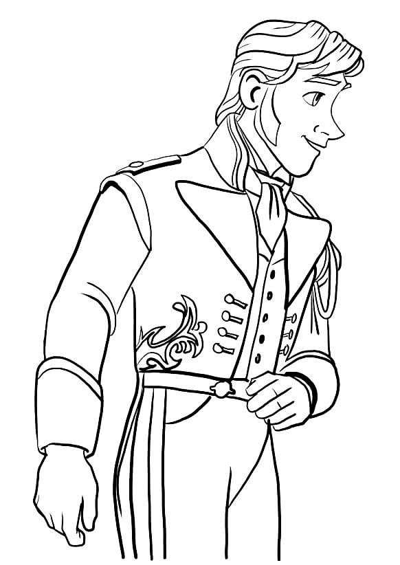 frozen coloring sheets hans