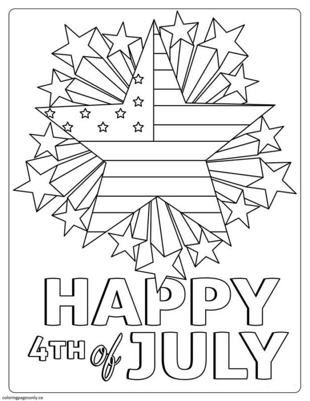 4th Of July Coloring Pages Printable for Free Download
