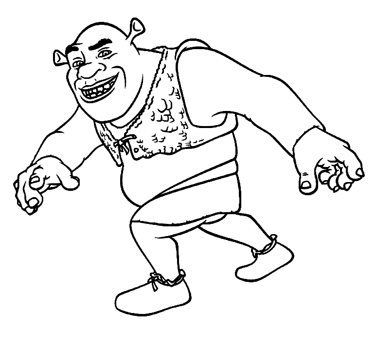 Shrek Coloring Pages Printable for Free Download