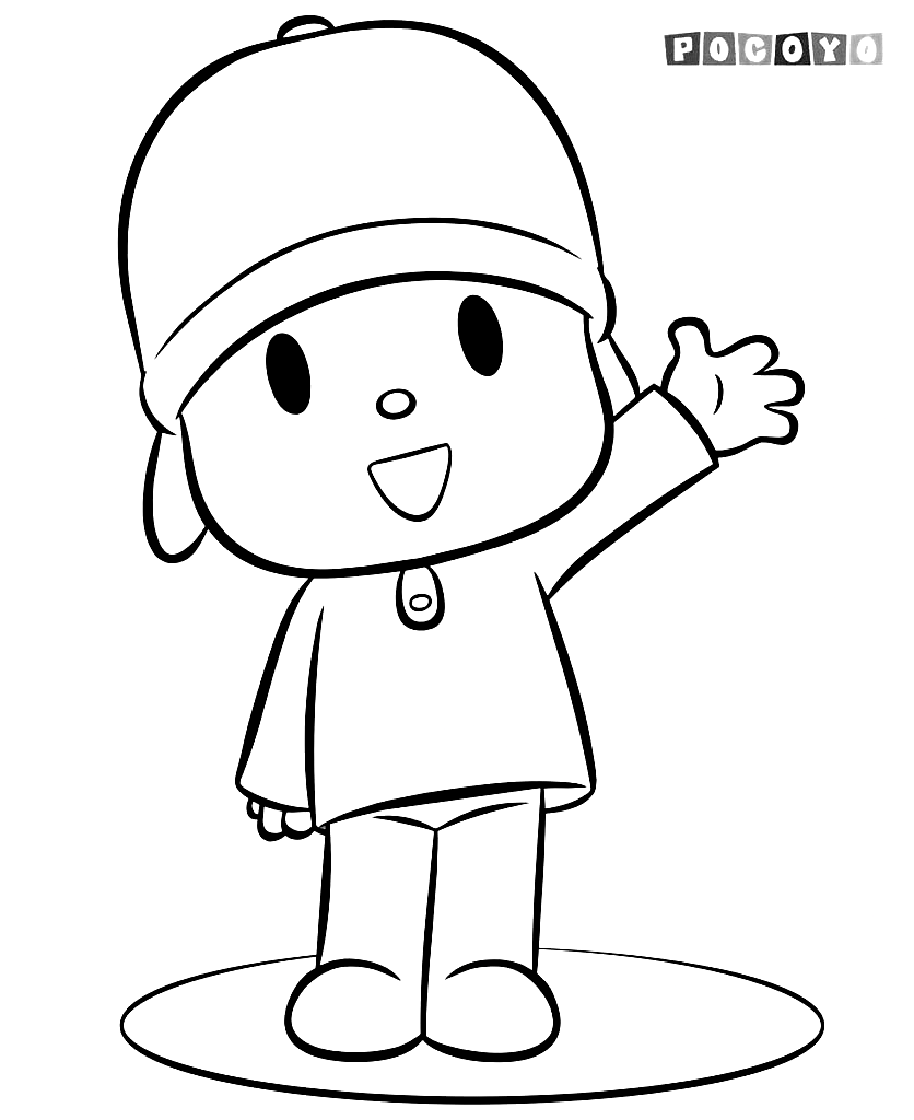 Pocoyo coloring picture