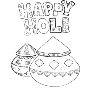 holi coloring sheets
