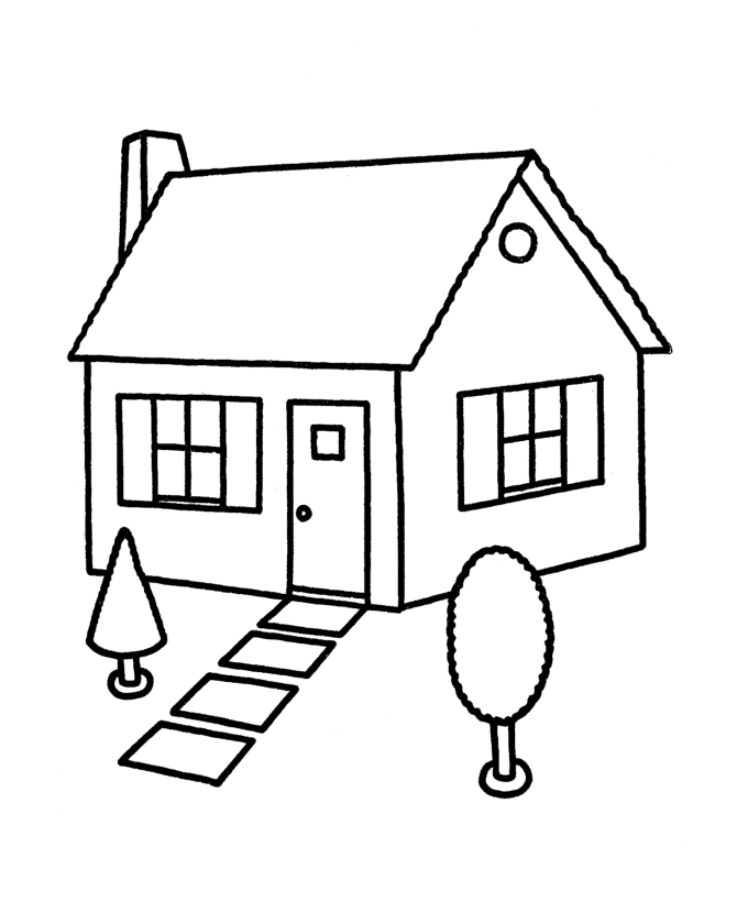 Desenhos de Casas para colorir e Imprimir - Pintar Grátis Online