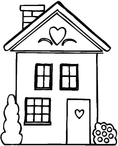 free printable coloring pages of houses