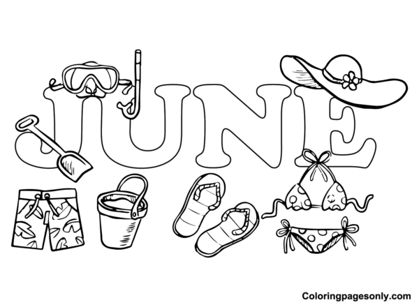 June Coloring Pages Printable for Free Download