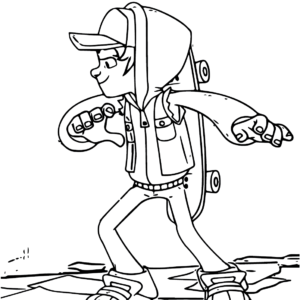 Subway Surfers Coloring Pages Printable for Free Download