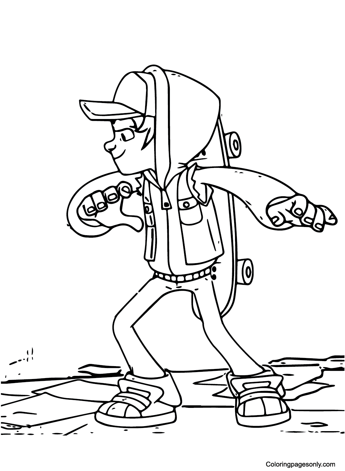 Subway Surfers Coloring Pages Printable for Free Download