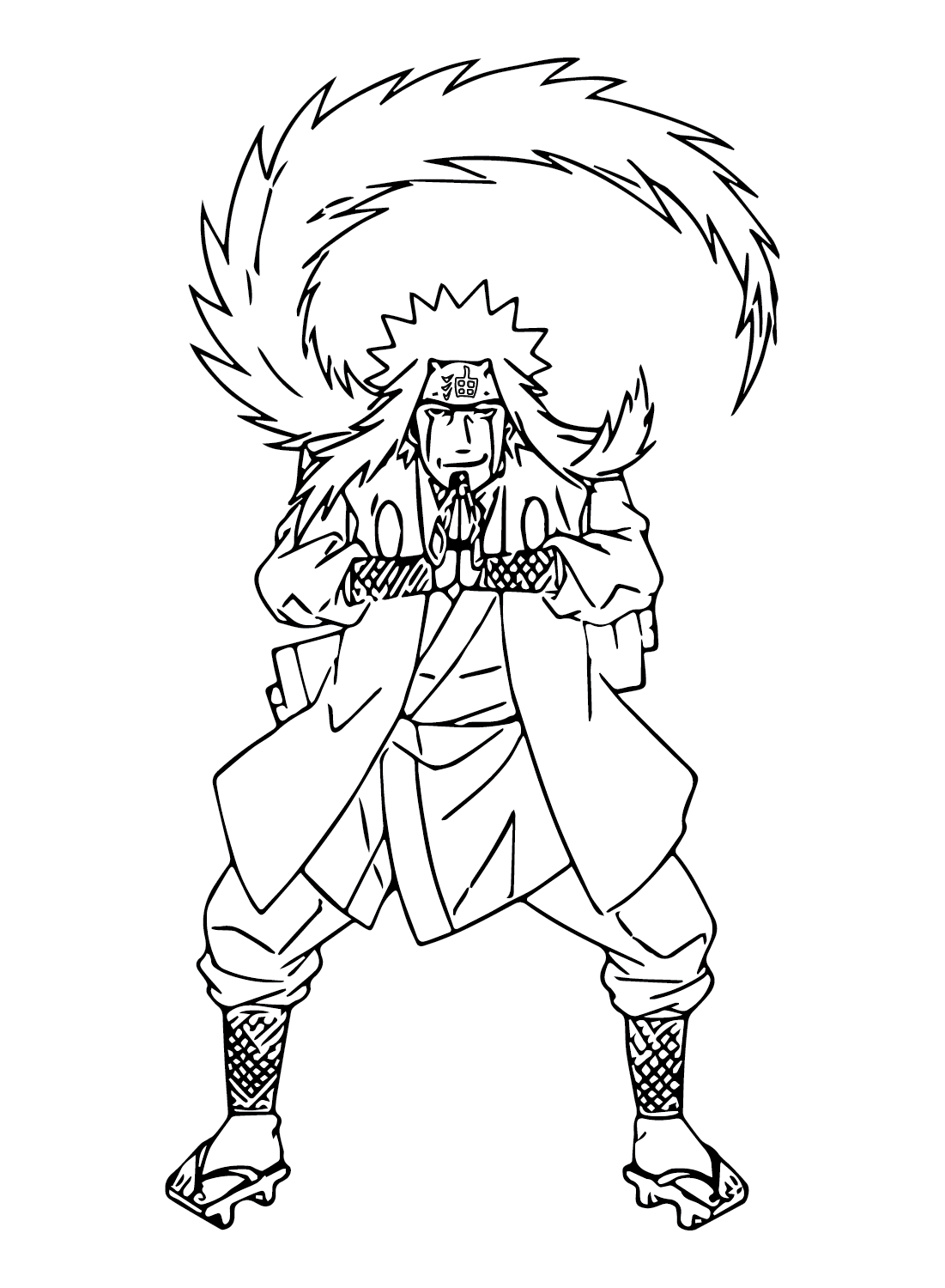 Namikaze Minato Anime Coloring Page - Free Printable Coloring Pages