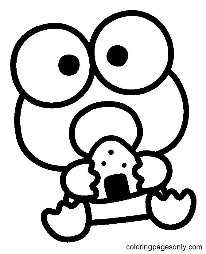 Keroppi Coloring Pages