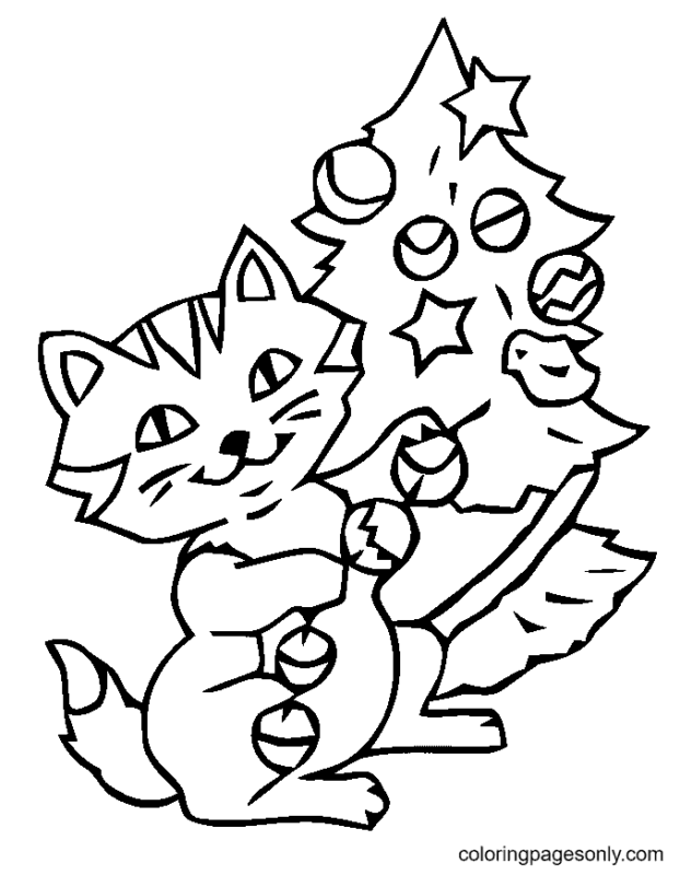 Christmas Animals Coloring Pages Printable for Free Download
