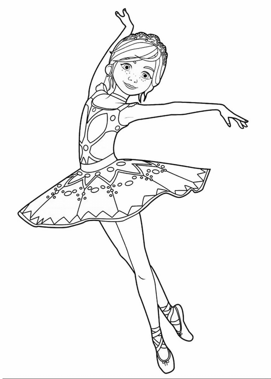 Desenhos de Bailarina Para Colorir e Imprimir - Pintar Grátis Online