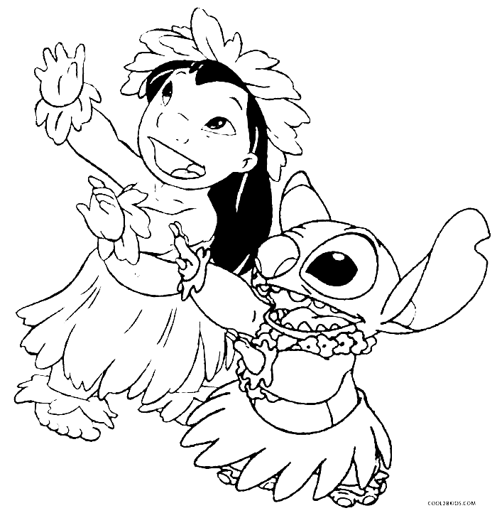 57 desenhos de Lilo e Stitch para colorir