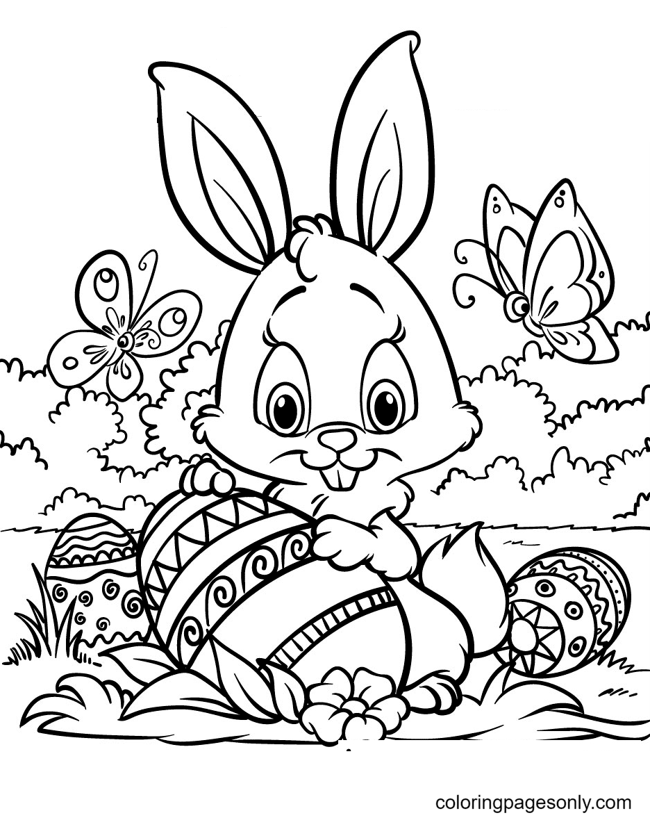 Kawaii Giant Coloring Poster – Bunny + Munnie