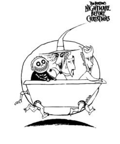 40+ Nightmare Before Christmas Coloring Pages Free