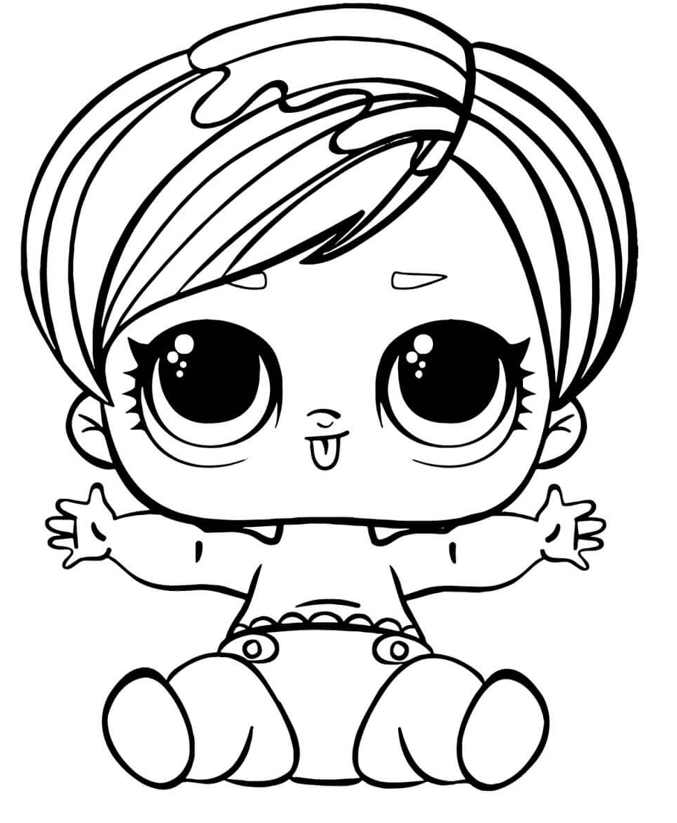 Lol Baby Lil Go-Go Gurl Coloring Pages - Free Printable Coloring Pages