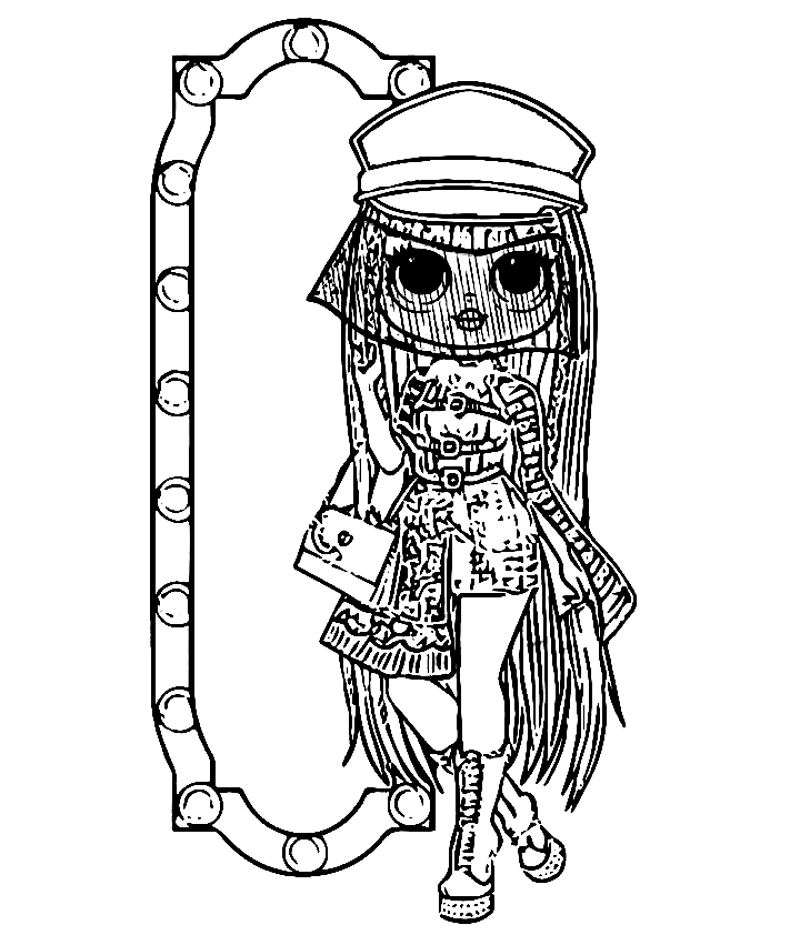 OMG Fashion LOL OMG Doll Coloring Pages - Free and Printable