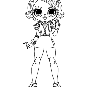 OMG Fashion LOL OMG Doll Coloring Pages - Free Printable Sheets