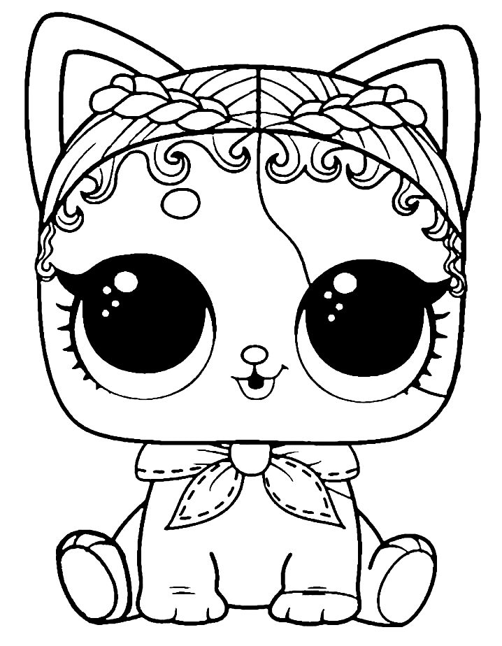 Pets LOL Coloring Pages Print 