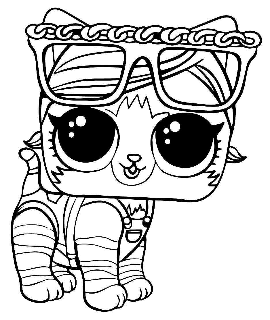 LOL Pets Coloring Pages Fancy Haute Dog.  Dog coloring page, Coloring  pages, Animal coloring pages