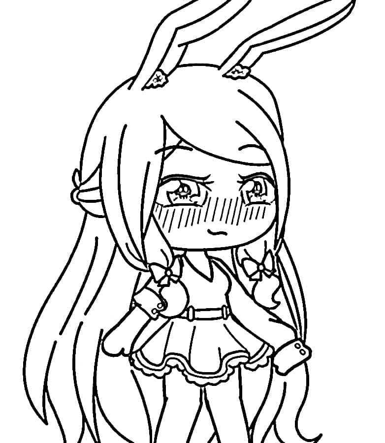 Lovely Gacha Life coloring page