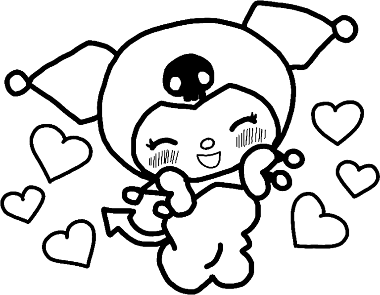 Kuromi Coloring Pages Printable for Free Download
