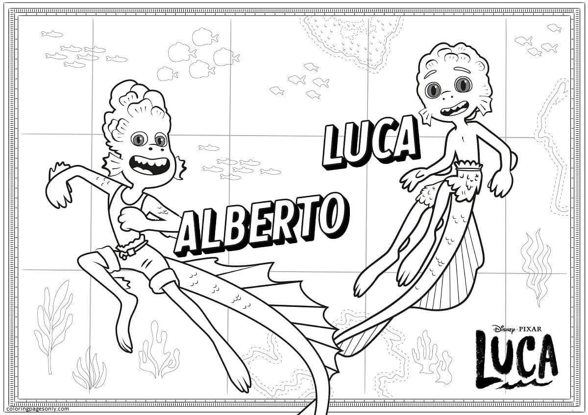 Luca Coloring Pages Printable for Free Download