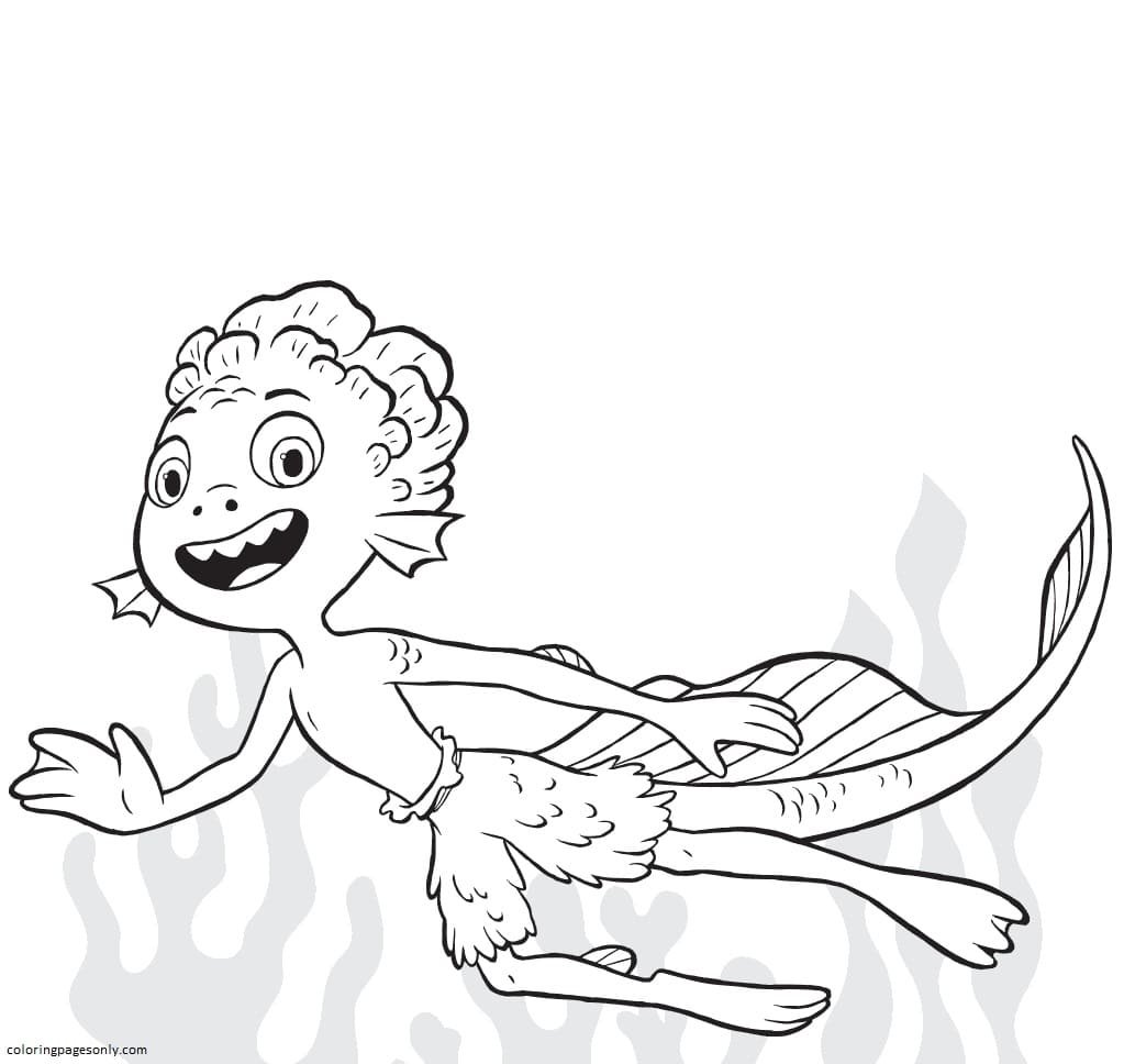 Free Printale Luca Coloring Pages for Kids & Adults