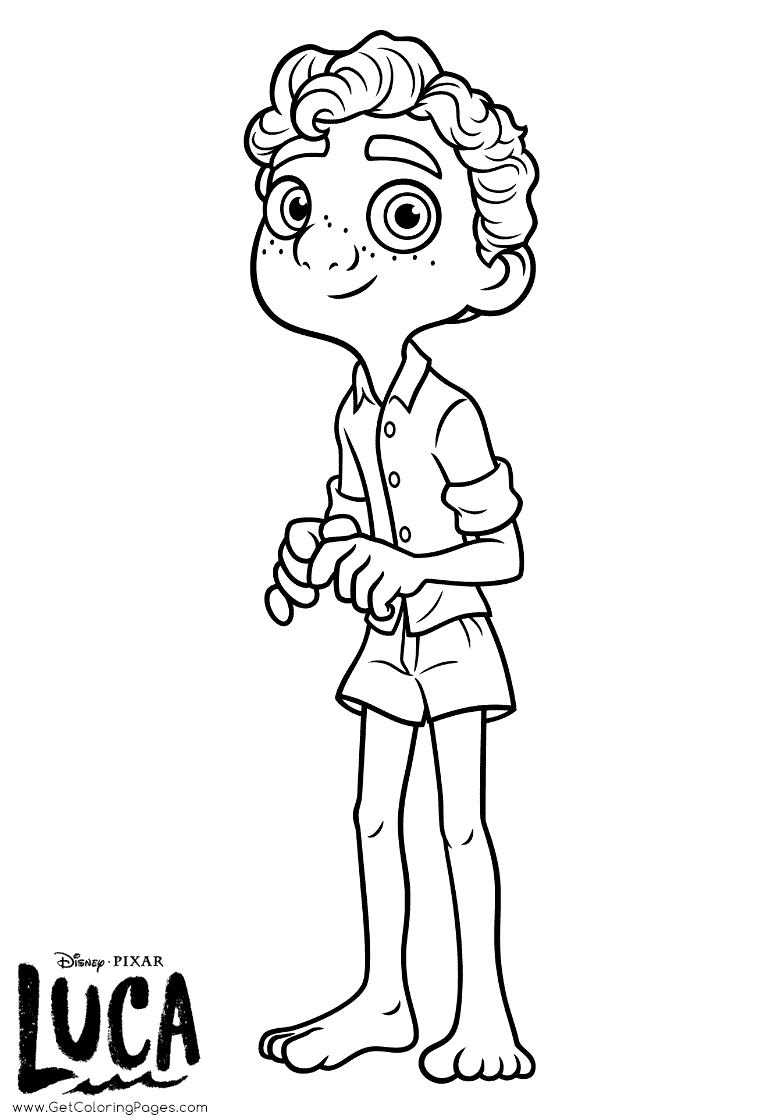 Luca Coloring Pages Printable for Free Download