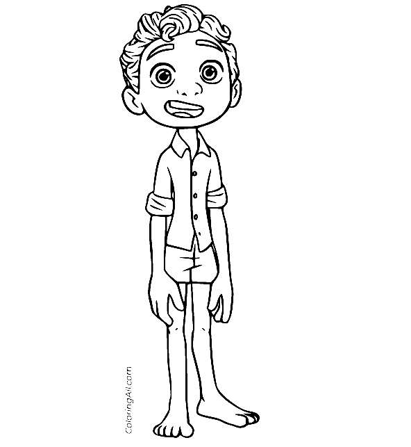 Luca Coloring Pages Printable for Free Download