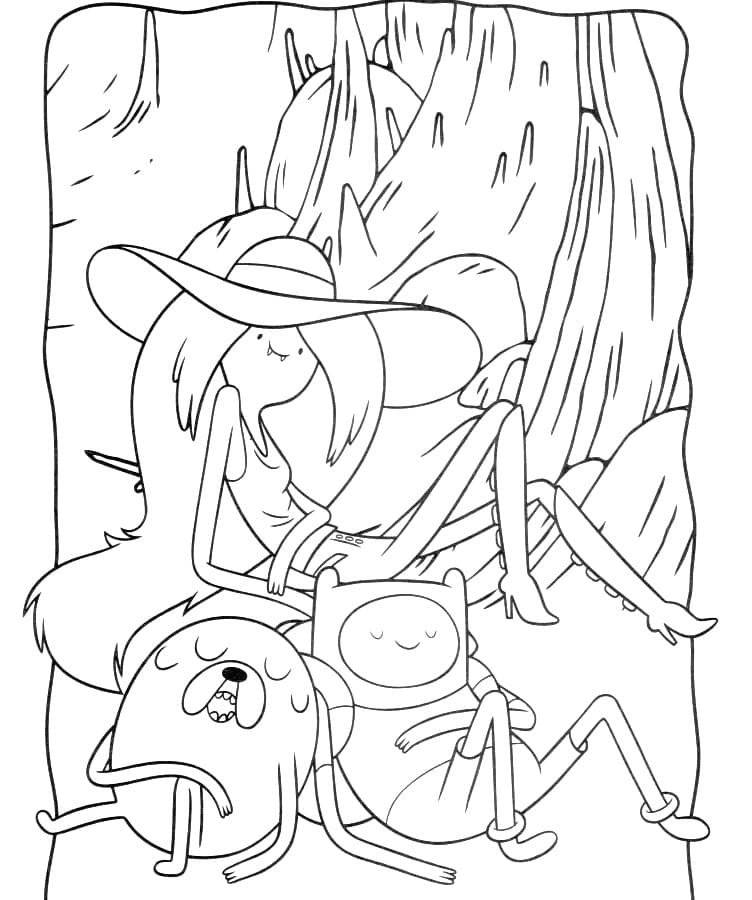 adventure time coloring pages ice king