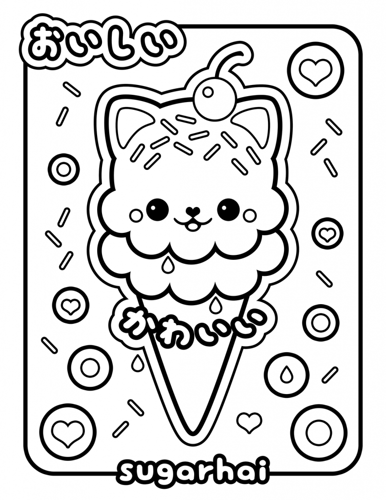 Sweet Ice Cream Dream Shopkin Coloring Pages - Ice Cream Coloring Pages -  Coloring Pages for Kids and Adults