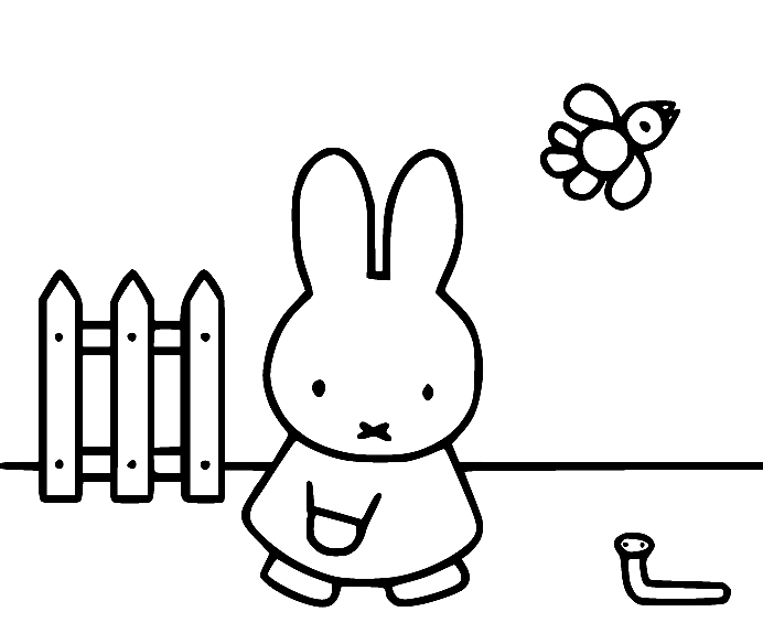 Miffy Coloring Pages Printable for Free Download