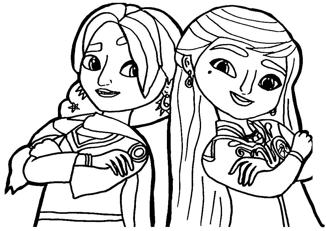 Enjoy These Three Mira, Royal Detective Coloring Sheets!