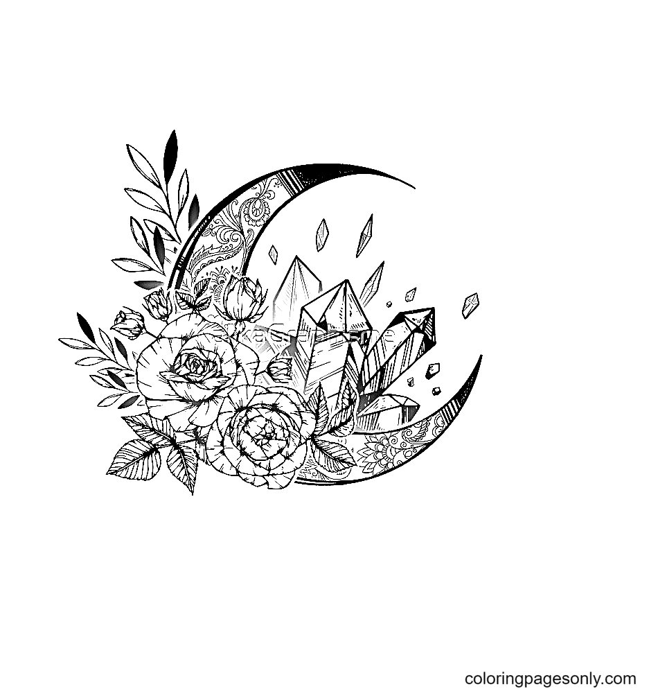 Crystal Coloring Pages Printable for Free Download