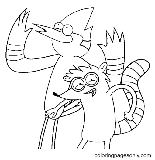 Regular Show Coloring Pages Printable for Free Download