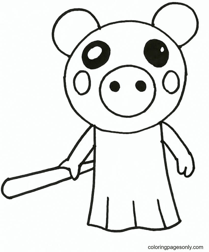 Coloring Pages Roblox. Piggy, Adopt Me and others. Print for free