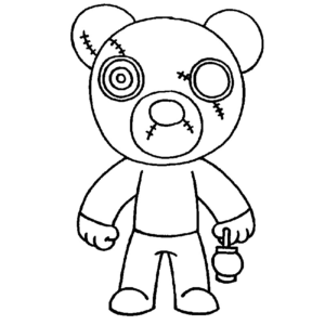 Poley Piggy Roblox para colorir