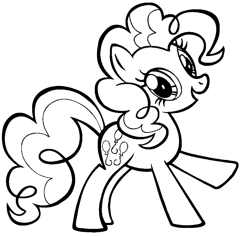 pinkie pie coloring pages party