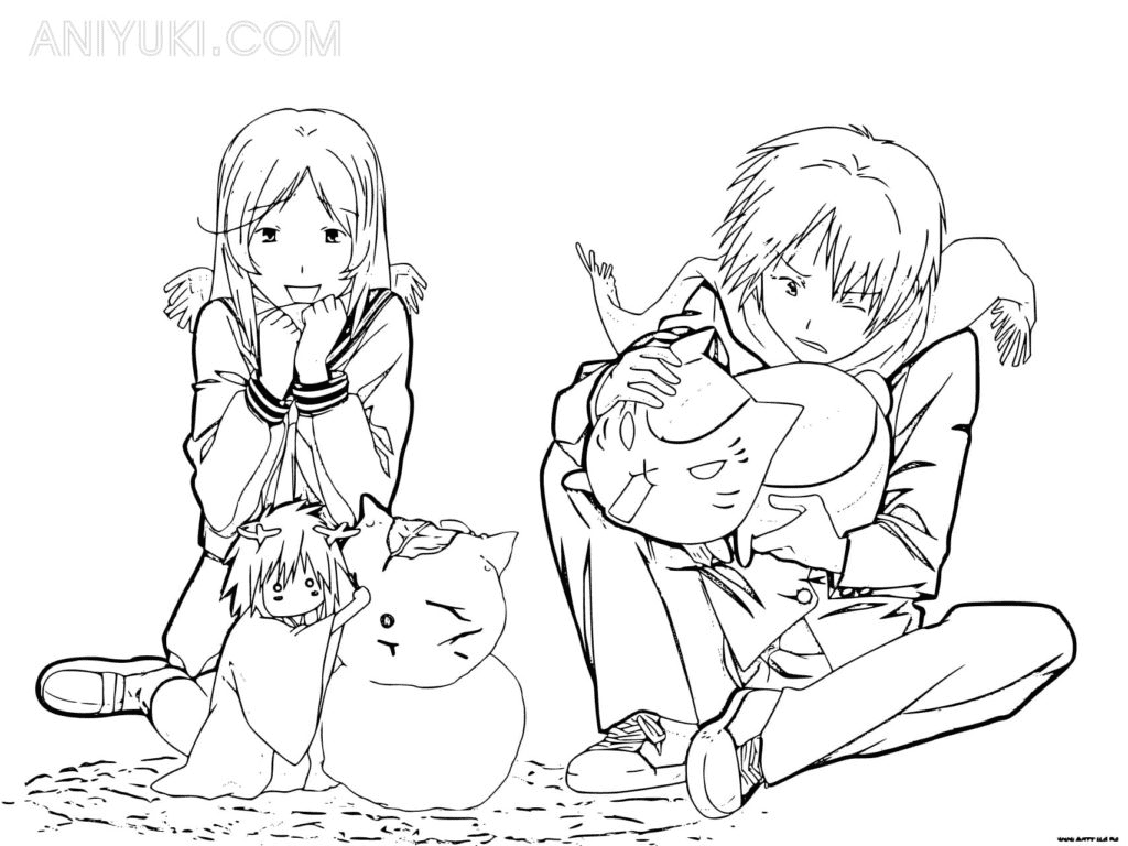 Natsume Yuujinchou Coloring Pages Printable for Free Download