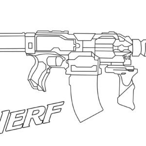 Nerf Coloring Page - Super Fun Coloring