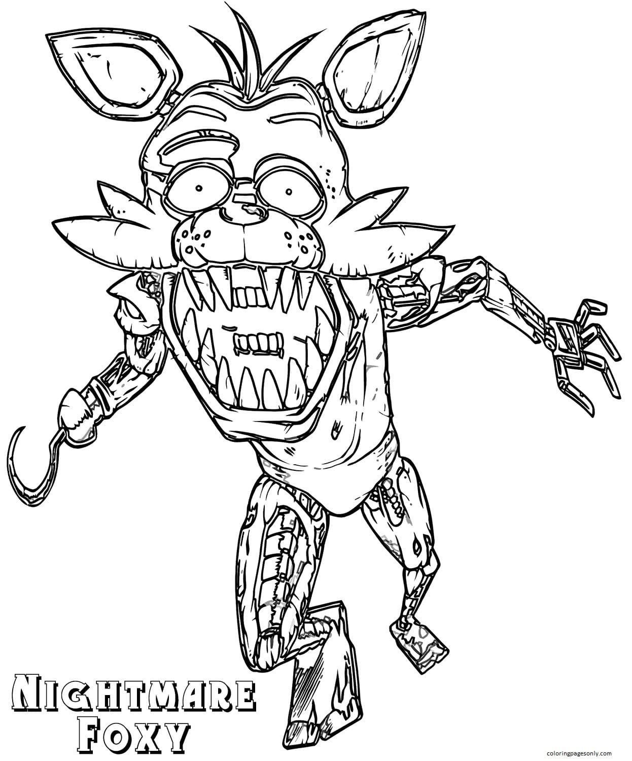 Five Nights At Freddy's Coloring Pages Printable for Free Download