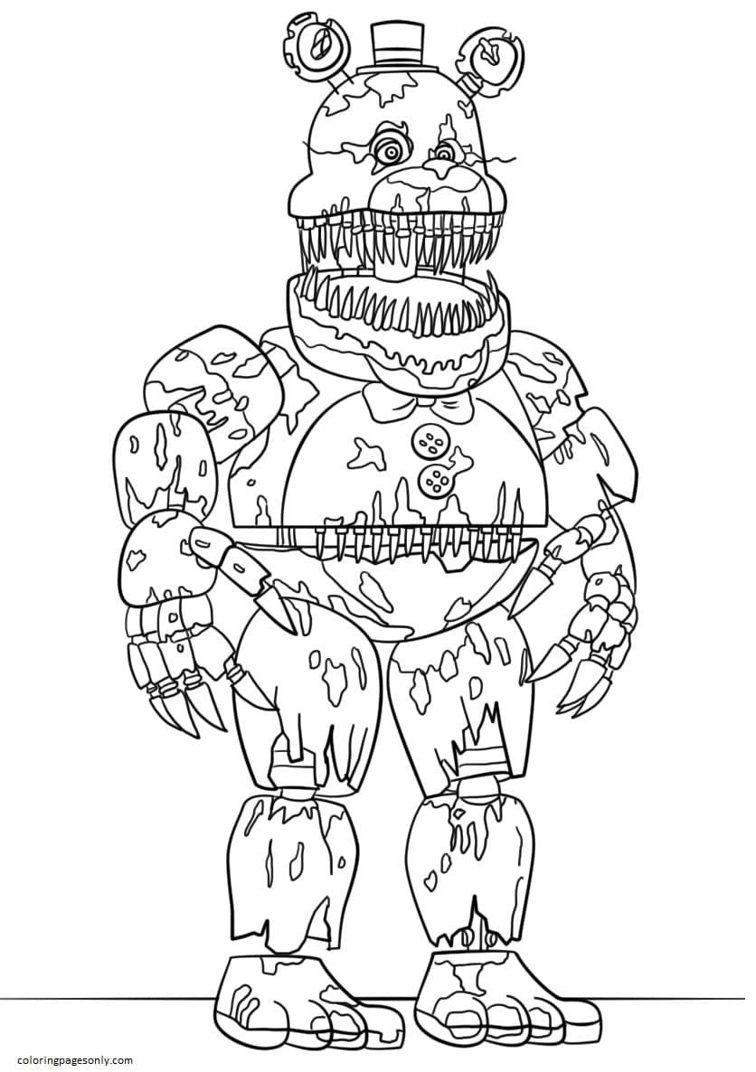 25 Free Five Nights At Freddy's Coloring Pages for Fans