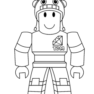 Noob from Roblox Coloring Pages - Get Coloring Pages