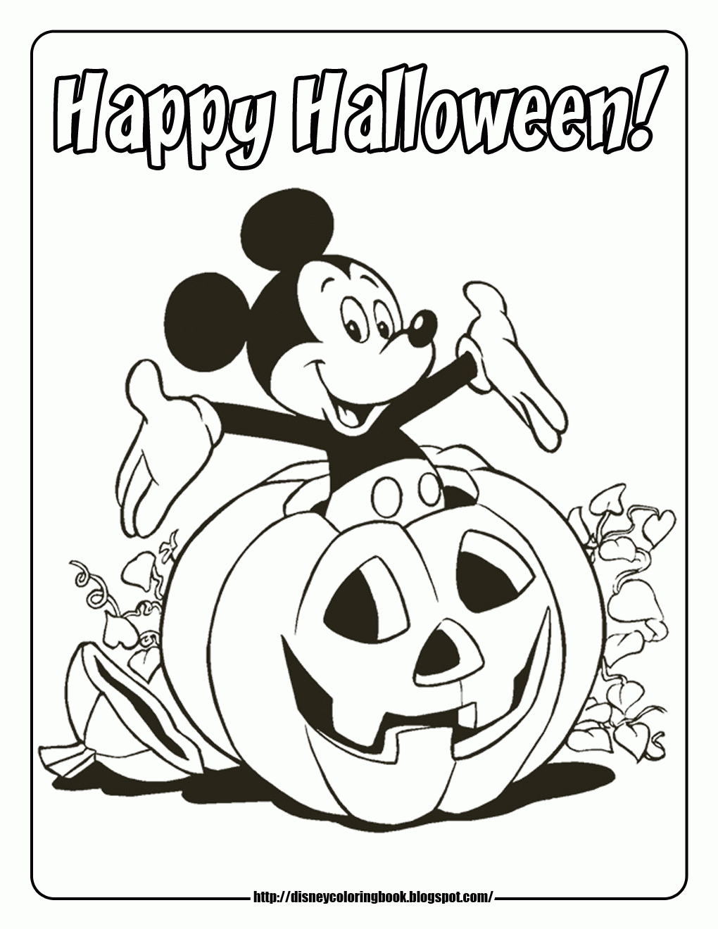 Mickey Mouse in Happy Birthday coloring page - Download, Print or Color  Online for Free